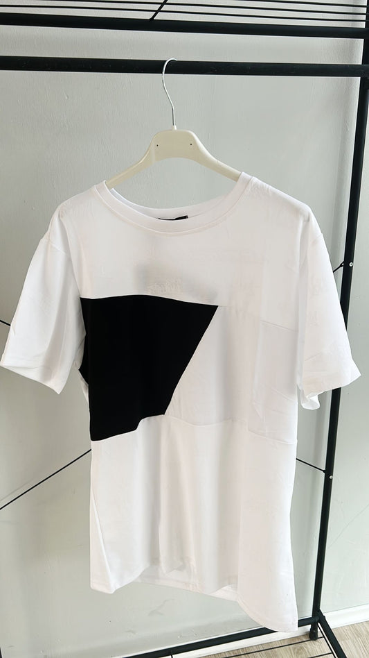 T-Shirt schwarz-weiß